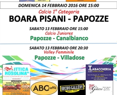 Appuntamenti Sportivi 13-14 Febbraio 2016